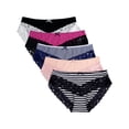 thumbnail image 1 of Charmo Women's Cotton Underwear Soft Stretch Hipster Panties Packs of 5, 1 of 6