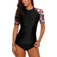 thumbnail image 1 of Charmo Women's Rash Guard Short Sleeve Rashguard Sun Protection Shirt UPF 50+, 1 of 7