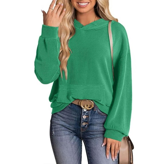 Charmo Women's Stripled Printed Hoodies Long Sleeve Fall Pullover Sweatshirts