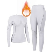 CHARMO Women's Thermal Underwear Sets Super Soft Long John Set Bottom Ski Winter Warm Top & Bottom for Cold Weather