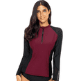 thumbnail image 1 of Charmo Women's UPF 50+ Long Sleeve Rash Guard Swimwear Athletic Top Rashguard, 1 of 7