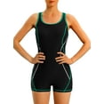 thumbnail image 1 of Charmo Womens Athletic One Piece Bathing Suit Boyleg Competitive Swimsuit, 1 of 6