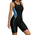 thumbnail image 1 of Charmo Womens Boyleg Unitard Swimsuits Racerback Athletic One Piece Bathing Suits, 1 of 6
