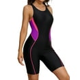 thumbnail image 1 of Charmo Womens Boyleg Unitard Swimsuits Racerback Athletic One Piece Bathing Suits, 1 of 6