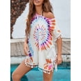 thumbnail image 1 of Charmo Womens Chiffon Tassel Beachwear Cover Up Beach Bikini Swimsuit Cover-ups, 1 of 4