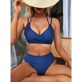 thumbnail image 1 of Charmo Womens Halter Bikini Sets Double Straps Two Piece Bath Suit High Waisted Swimwear, 1 of 7