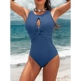 thumbnail image 1 of Charmo Womens High Neck One Piece Bathing Suits Open Back Swimsuits Monokini, 1 of 6
