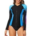 thumbnail image 1 of Charmo Womens Rash Guard Shirt Long Sleeve Raglan Sun Protection Swim Shirt Bathing Suit UPF 50+, 1 of 6