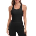 thumbnail image 1 of Charmo Womens Seamless Sport Tank Tops Racerback Fitness Yoga Cropped Tops Built-in Bra, 1 of 6