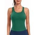 thumbnail image 1 of Charmo Womens Seamless Sport Tank Tops Racerback Fitness Yoga Cropped Tops Built-in Bra, 1 of 6