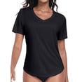 thumbnail image 1 of Charmo Womens Shorts Sleeve Swim Shirts UPF 50+ Sun Protection Rashiguard Hiking Runing Shirt Tops, 1 of 7