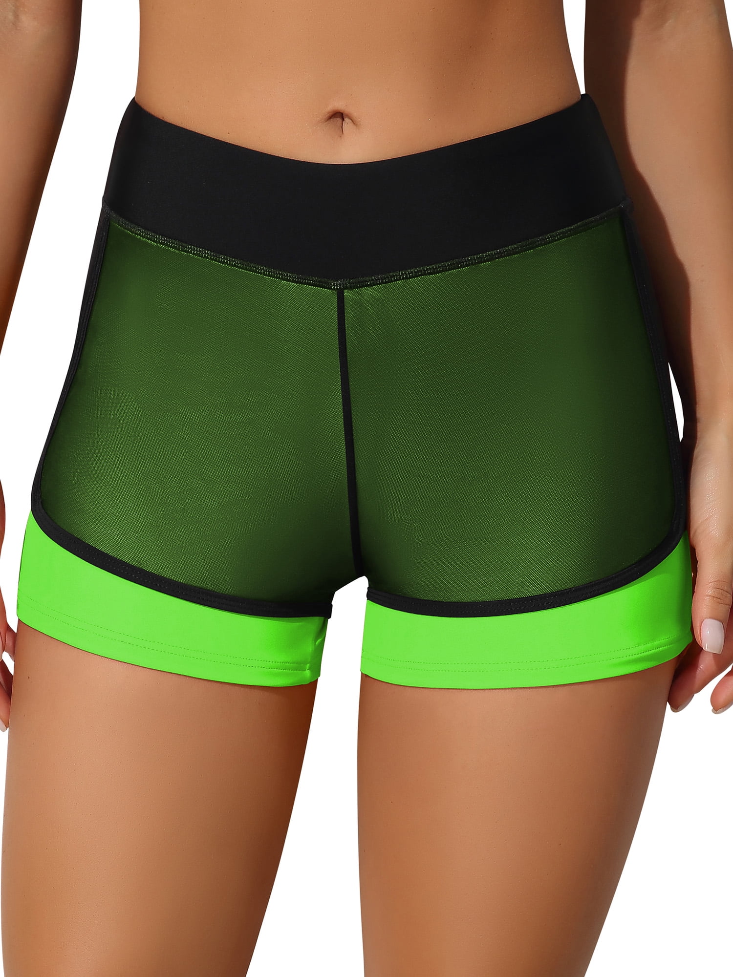 Charmo Womens Swim Shorts 2 In 1 Double Layer Mesh Swimsuit Bottoms charmo-womens-swim-shorts-2-in-1-double-layer-mesh-swimsuit-bottoms