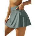 thumbnail image 1 of Charmo Womens Swim Skirt Bulit in Shorts Tummy Control Swimsuit Bottom with Side Pocket, 1 of 6