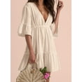 thumbnail image 1 of Charmo Womens Swimsuit Cover up Summer Casual Beach Dress Sexy V Neck Bathing Suit Cover up Dress, 1 of 5