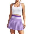 thumbnail image 1 of Charmo Womens Two Piece Tennis Dress High Waist Pleated Tennis Skirt with Shorts Racerback Crop Golf Workout Skirts Sets, 1 of 8