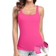 thumbnail image 1 of Charmo Womens's Cotton Tank Tops Built in Removable Padded Bra Camisole Adjustable Wider Straps Cami Shirts,S-3XL, 1 of 6