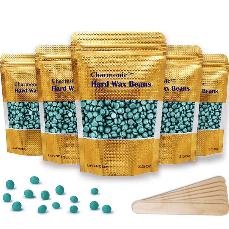 Hard Wax Beads for Hair Removal - 1lb/16oz Wax Beans Kit with 10 Wax  applicator Sticks for for Full Body for Wax Melt Warmer