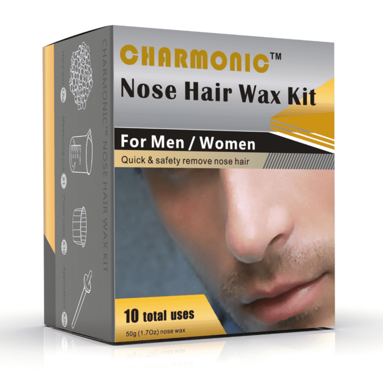 120g Wax Nose Wax Kit, Nose Hair Wax, Nose Wax with 30 Applicators, Quick  and Painless Nose Hair Waxing Kit for Men and Women, Nose Hair Remover with