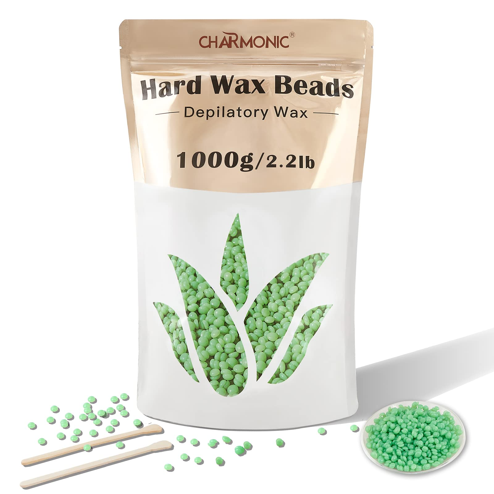 Soft Wax Beads with Strips Gentle Depilatory For Sensitive Areas Hair
