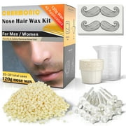 Charmonic 4.3oz/120g Nose Wax Kit for Men and Women, Quick & Painless Nose Hair Remover Wax with 40 Wax Applicator (20 Times Usage Count)