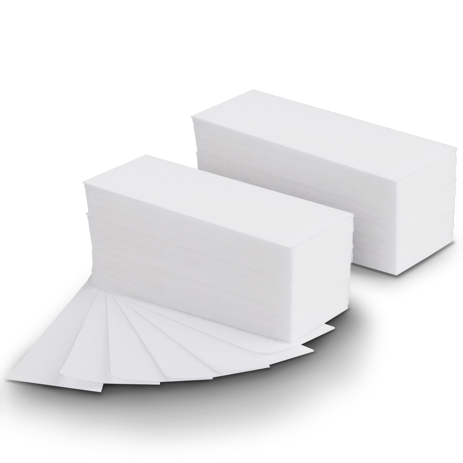 Charmonic 500pcs Facial Wax Strips, NonWoven Waxing Strips for Sugar