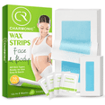 thumbnail image 1 of Charmonic 70 Counts Hair Remover Waxing Strips Body & Face, At Home Waxing Kit (2 Sizes 70 Strips+ 4 Wipes), 1 of 8