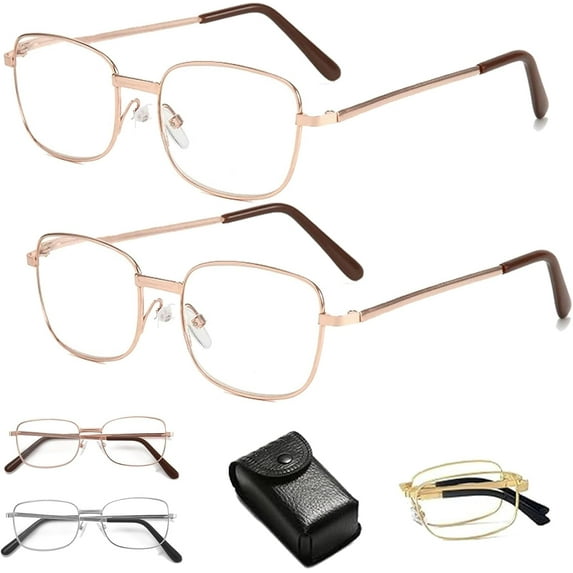 Charmoo Reading Glasses, Multifocus Photochromic Charmoo Progressive Reading Glasses, Folding for Women Men