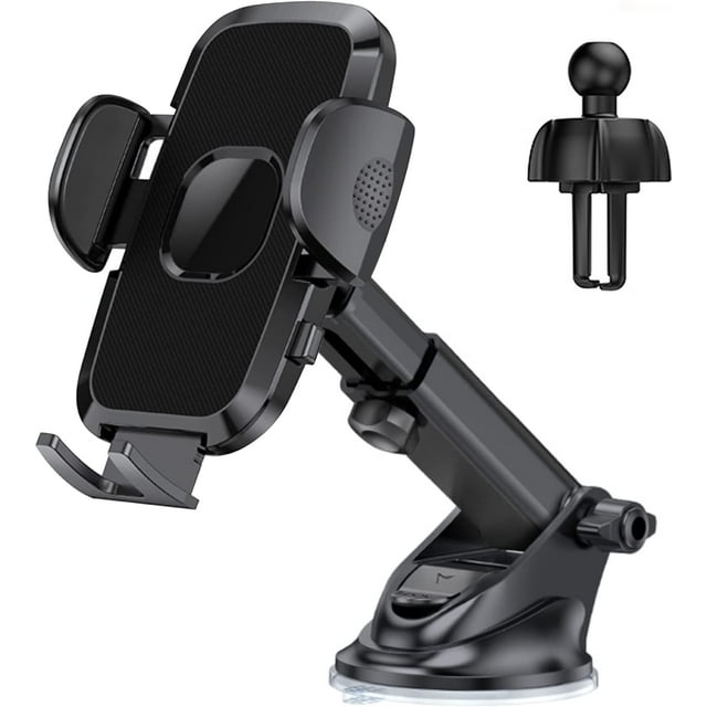 Charmount Car Phone Holder Mount, Cell Phone Holder for Car Dashboard Windshield Air Vent
