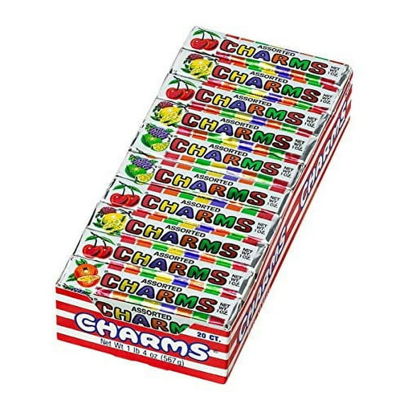 Charms Assorted Fruit Flavored Squares # 985 - 20 Ea