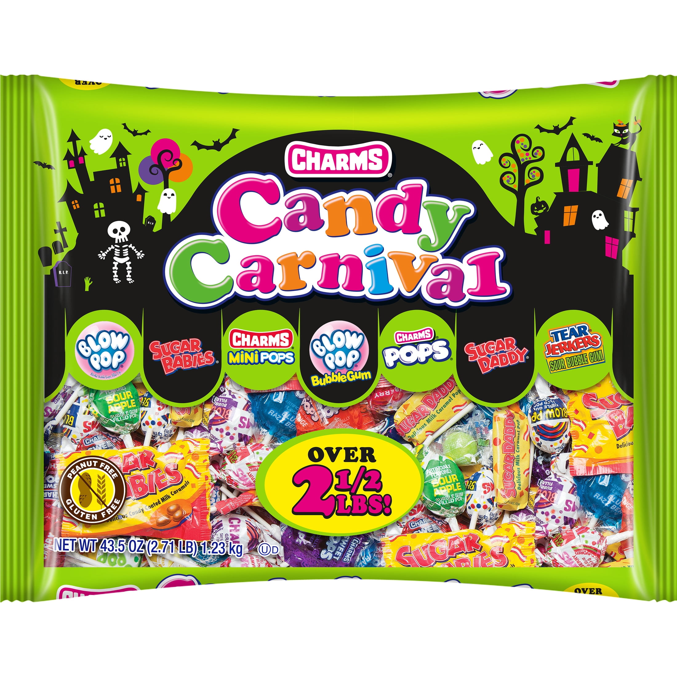 Charms Candy Carnival, Fantastic Candy Variety Mix Bag, Peanut Free