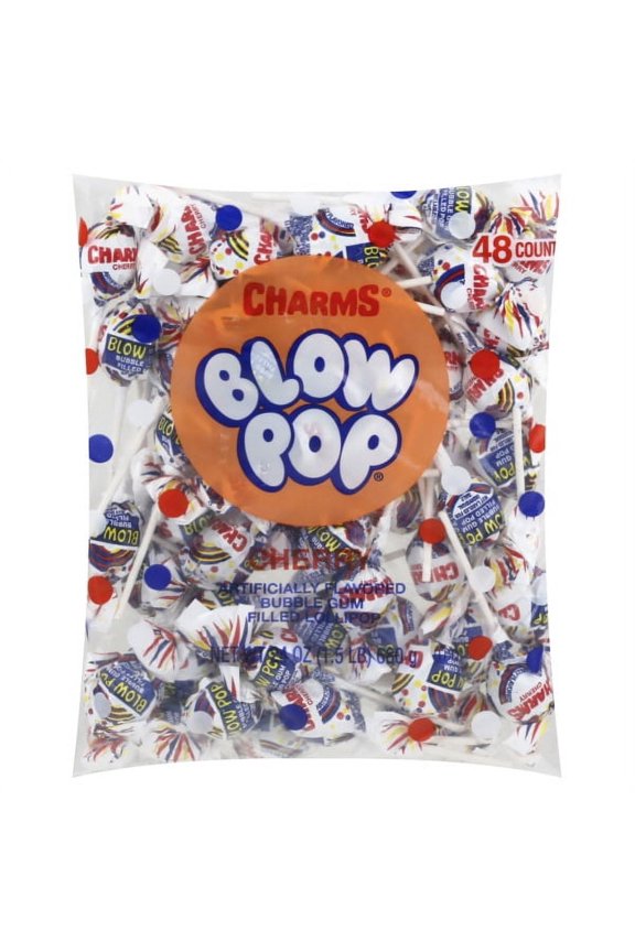 Cherry Blow Pop, 48 count 24 oz., 50 calories