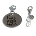 thumbnail image 1 of Charms Clip On - Perfect For Bracelet Or Necklace, Zipper Pull Charm, Bag Or Purse Charm – Easy To Use DIY Charms - Love You More Clip On Charm, 1 of 2