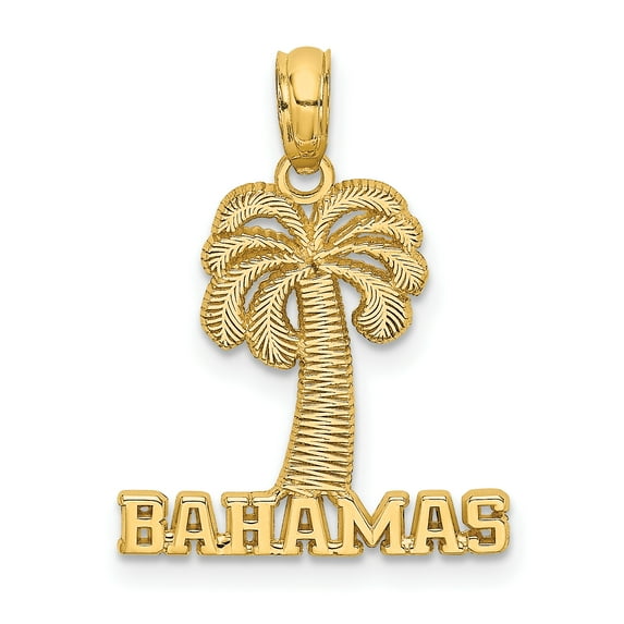 Charms Collection 14K BAHAMAS Palm Tree Charm