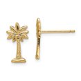 thumbnail image 1 of Charms Collection 14K Mini Palmetto Palm Tree Post Earrings, 1 of 2