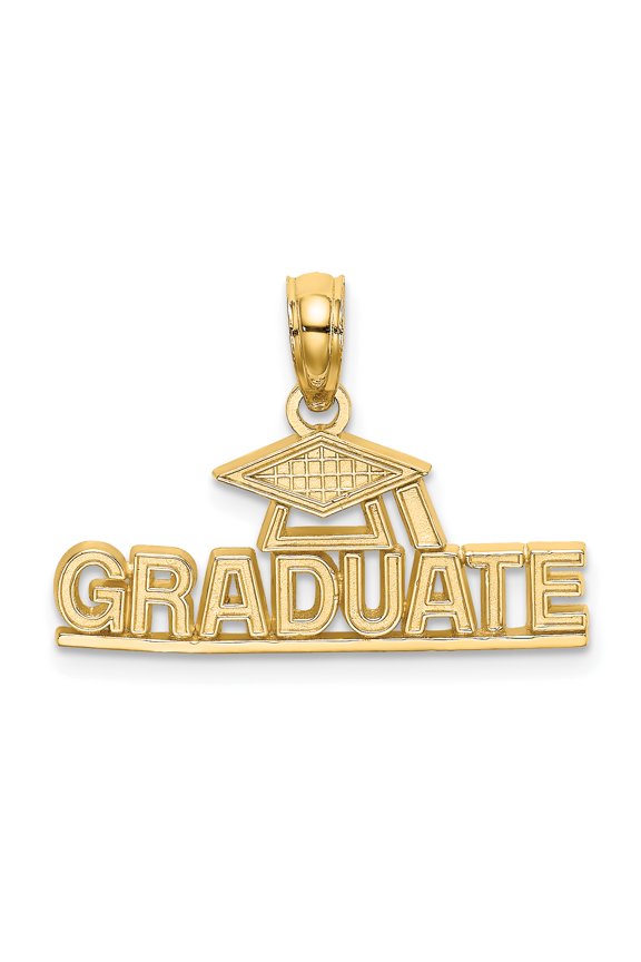 Charms Collection 14K Polished GRADUATE Under Cap Charm