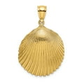 thumbnail image 1 of Charms Collection 14K Textured Scallop Shell Charm, 1 of 4