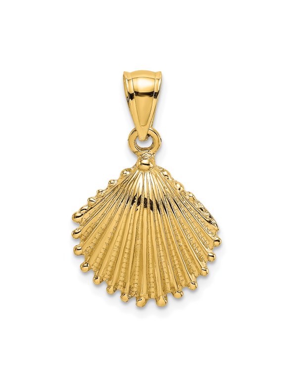 Charms Collection 14K Textured Scallop Shell Charm