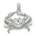 thumbnail image 1 of Charms Collection 14K White Gold Blue Crab Charm, 1 of 3