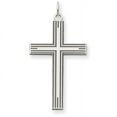thumbnail image 1 of 14K White Gold Laser Designed Cross Pendant XR998, 1 of 3