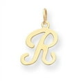 thumbnail image 1 of Charms Collection 14KY Script Letter R Initial Charm, 1 of 3