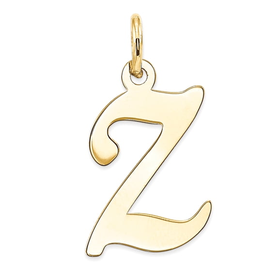 Charms Collection 14KY Script Letter Z Initial Charm