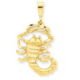 thumbnail image 1 of Charms Collection 14k Satin Diamond-cut Scorpio Zodiac Charm, 1 of 2