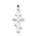 thumbnail image 1 of 14k White Gold Eastern Orthodox Cross Charm XR498, 1 of 2