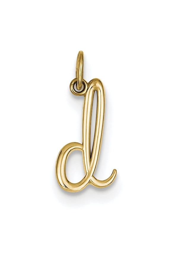 14k Yellow Gold Letter D Initial Charm YC1060D