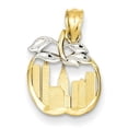 thumbnail image 1 of Charms Collection 14k with White Rhodium Cut-out New York Skyline in Apple Pendant, 1 of 4