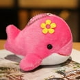 thumbnail image 1 of Charms Fluffy Whale Key Ring Holder Fish Trinket Party Wedding Gift Cute Dolphin Plush Doll Keychain For Women Bag, 1 of 9