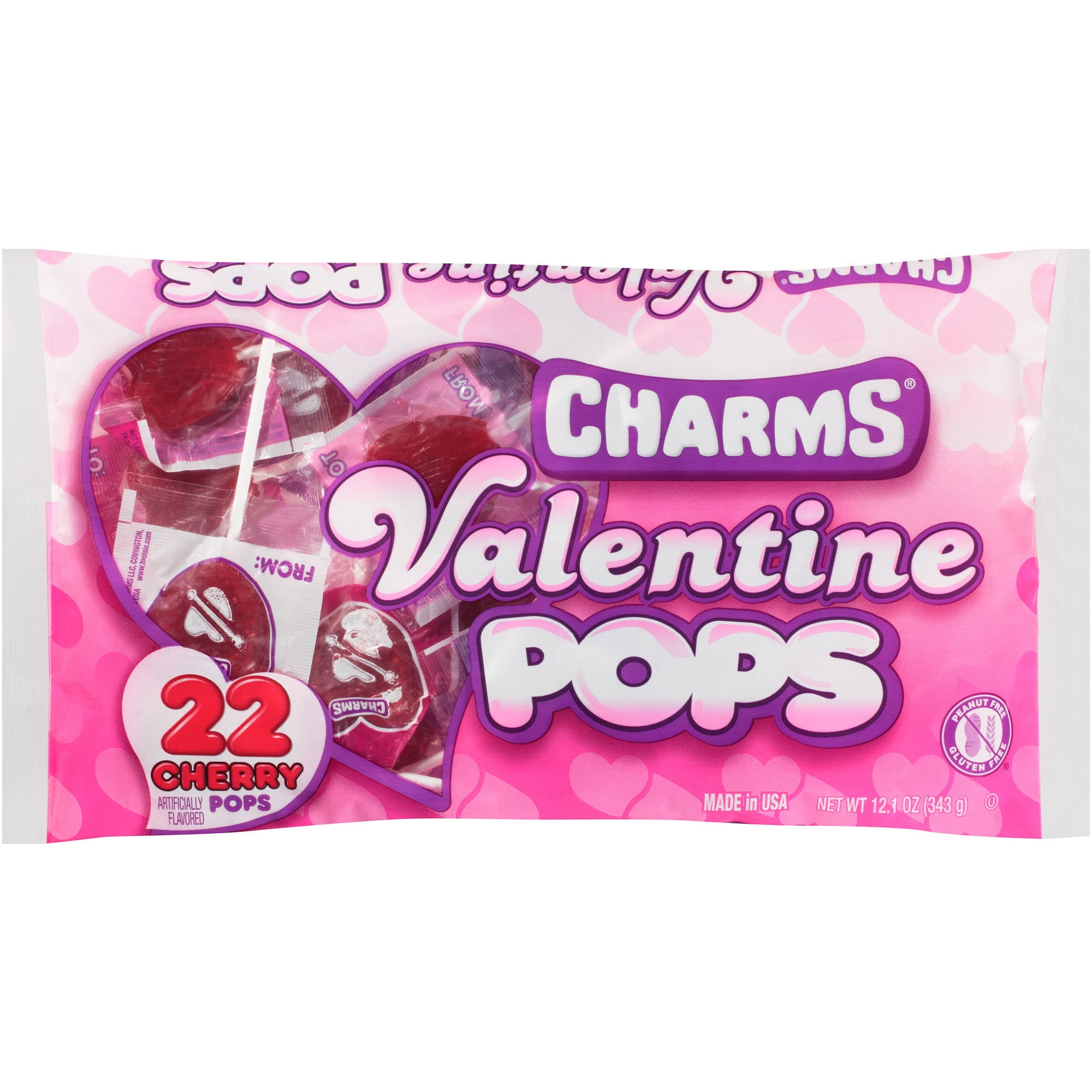 Heart Shape Lollipops Transparent Fake Candy Charm Valentine's Day Cha