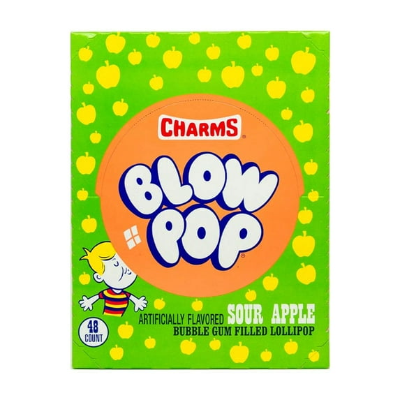 Blow Pops Sour Apple (Pack of 48)