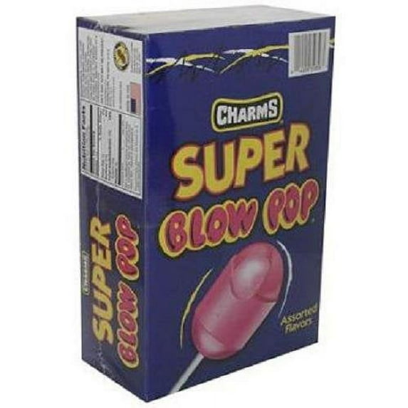Charms Super Blow Pops, Assorted Flavors 48 ea