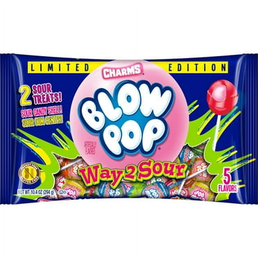 Charms Way 2 Sour Blow Pop Lollipops - 10.4-oz. Bag